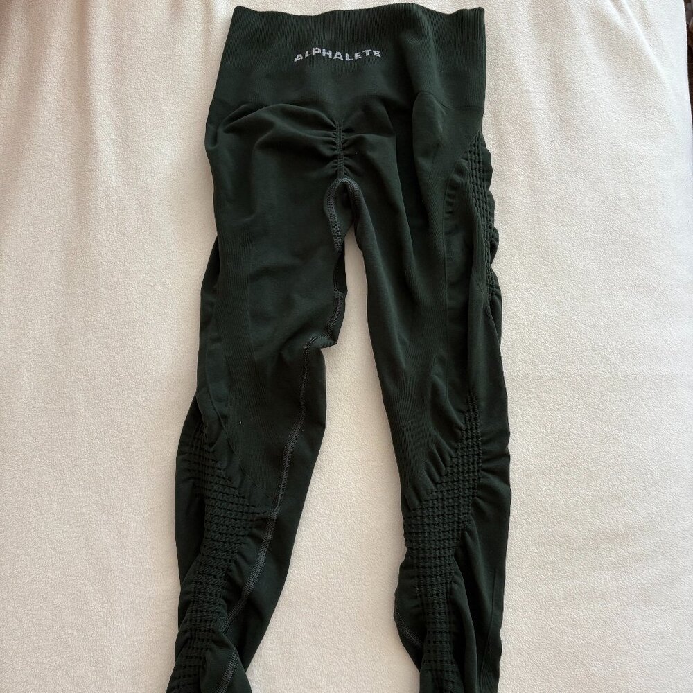 Alphalete Amplify Contour Legging Forest Green